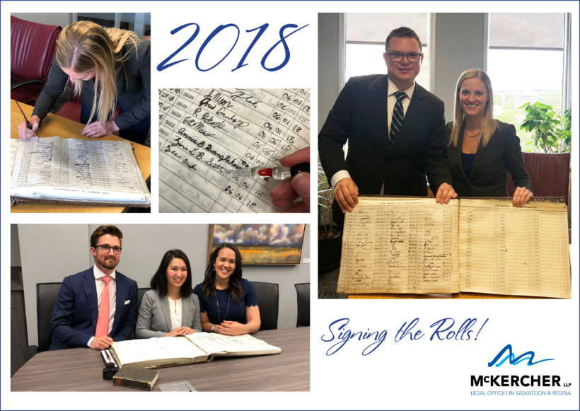 McKercher 2018 Signing the Rolls