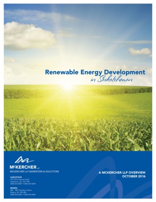 Renewable Energy Overview 2016