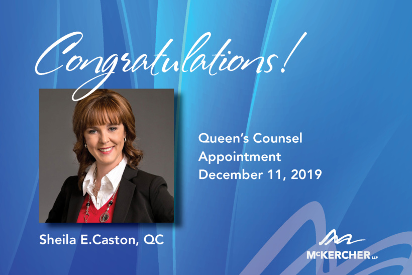 Sheila Caston QC Congratulations